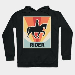 RIDER | Vintage Horseback Riding Poster Hoodie